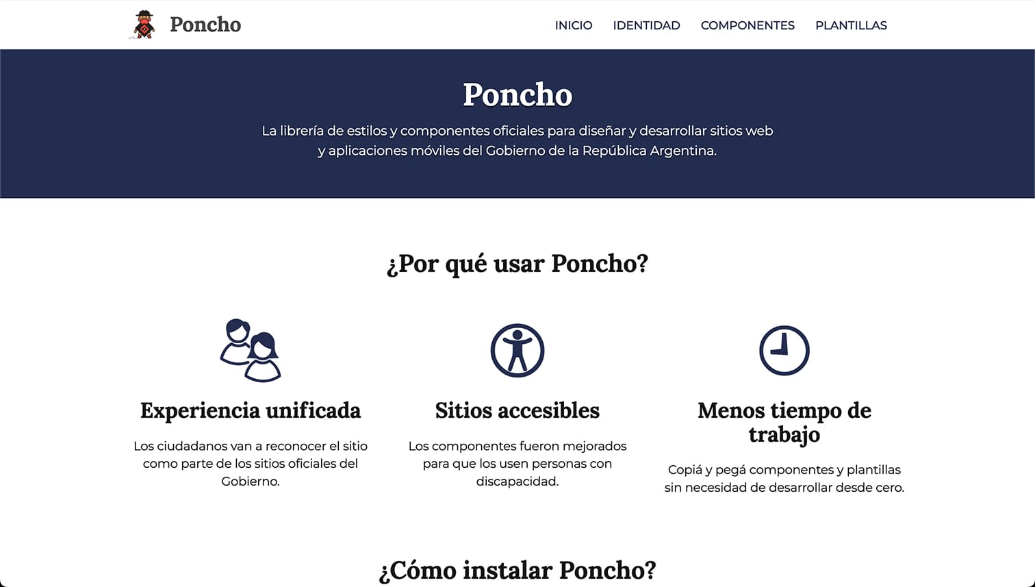 Argentina Government Design System (Poncho)