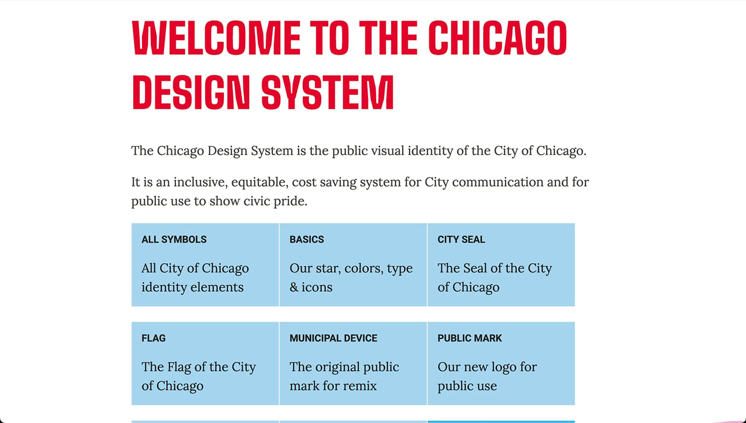 The Chicago Design System