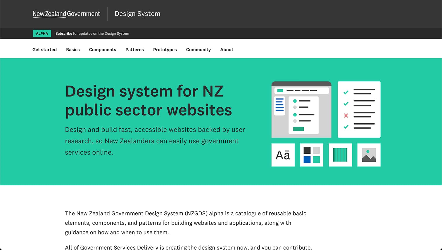 New Zealand Government Design System