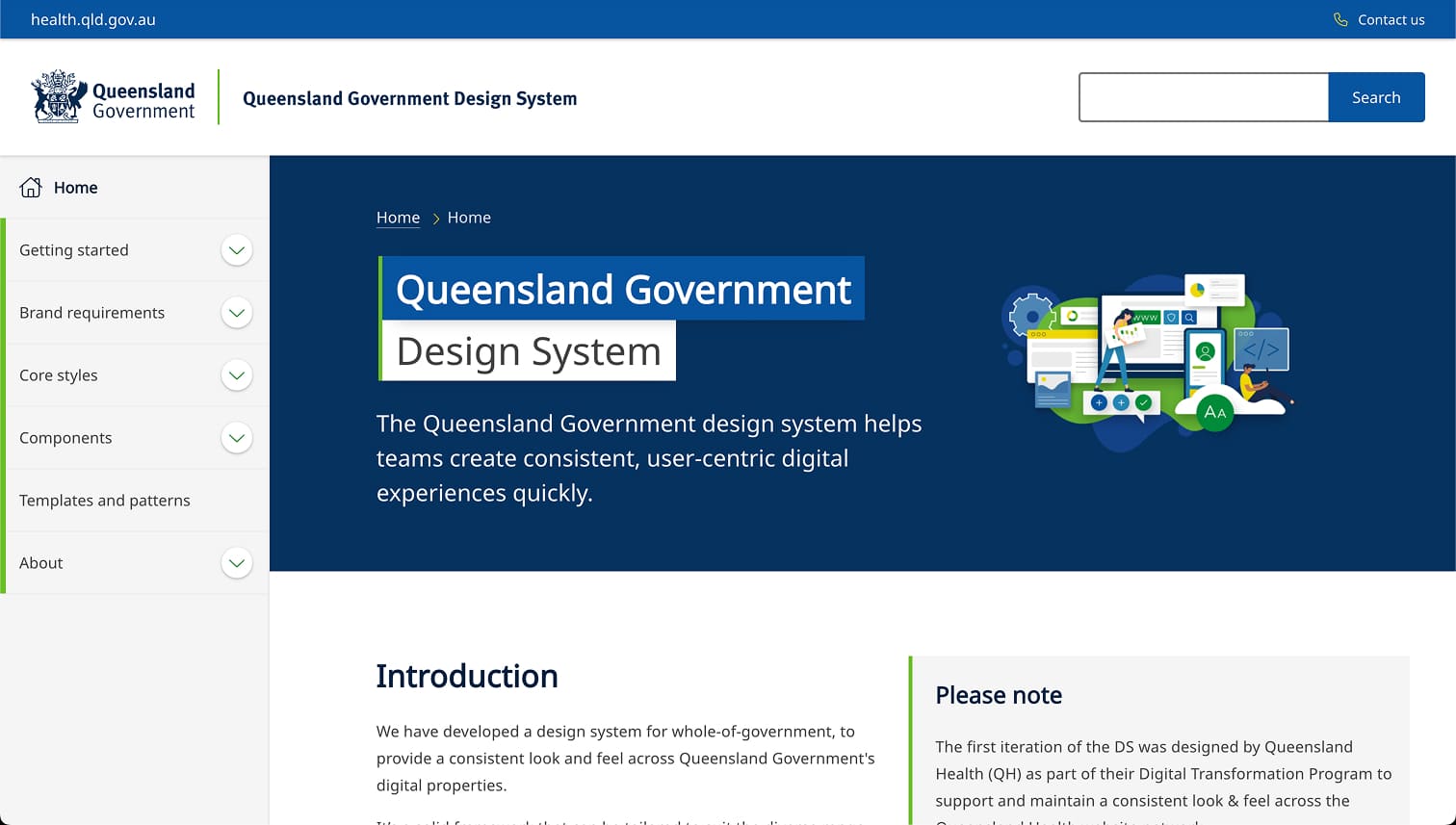 Queensland Government Design System