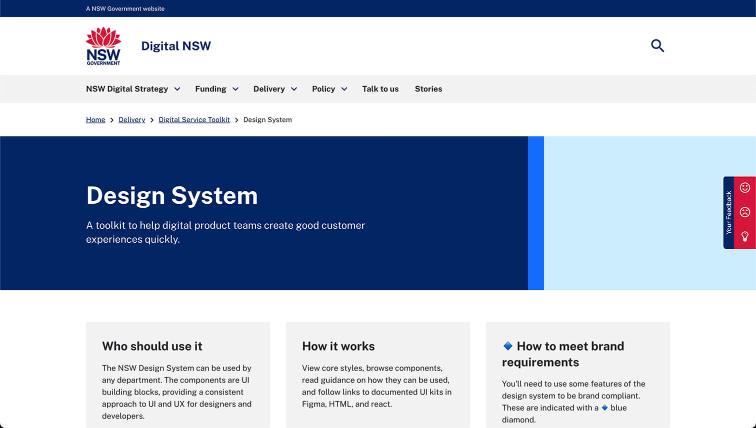 The NSW Design System